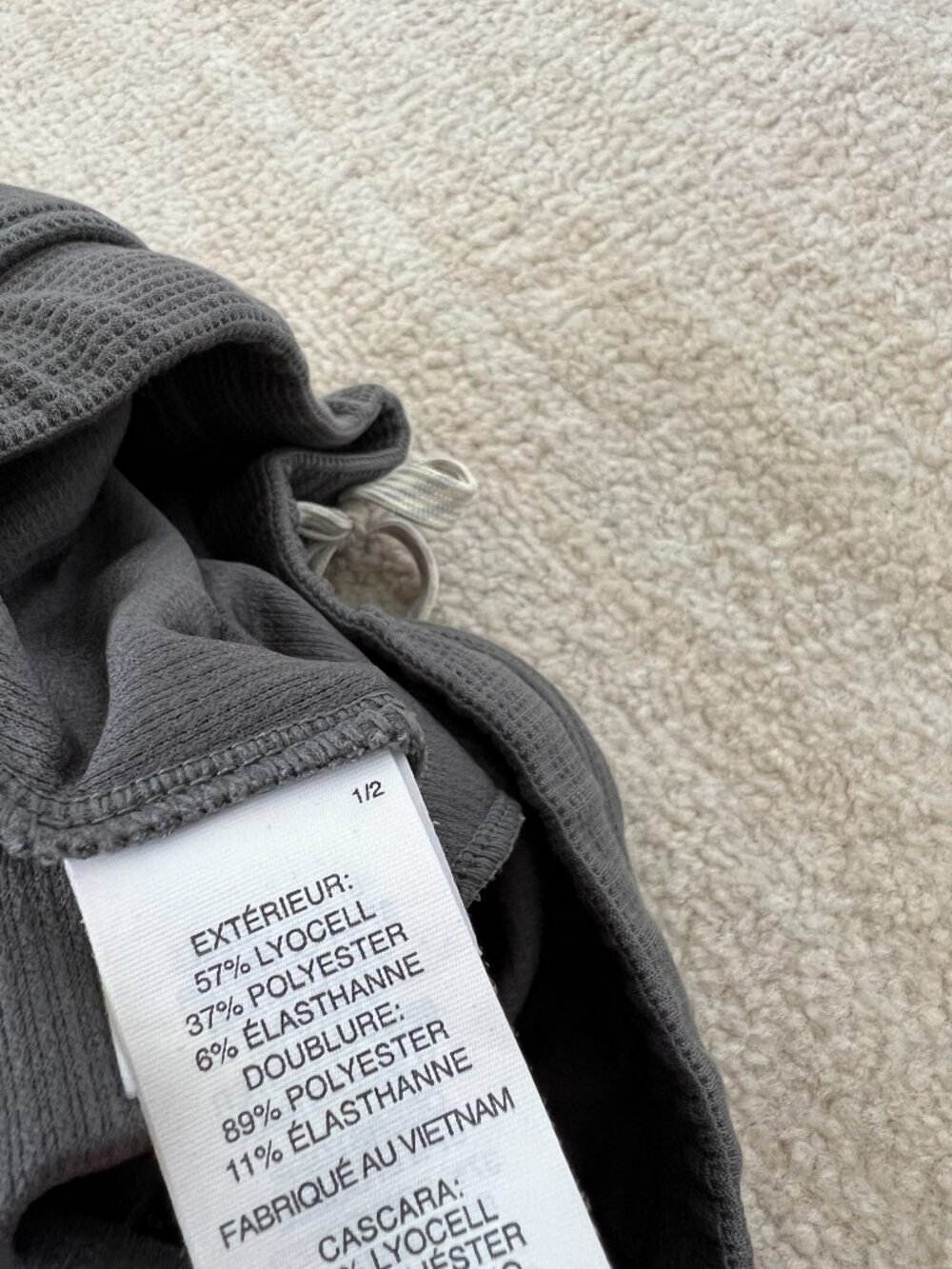 Vuori Bayview Thermal Waffle Knit Gray Shorts M - Picture 12 of 12